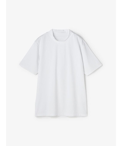白 コットン 半袖Tシャツ コットン 半袖Tシャツ ホワイト/ブラック（Tシャツ/カットソー