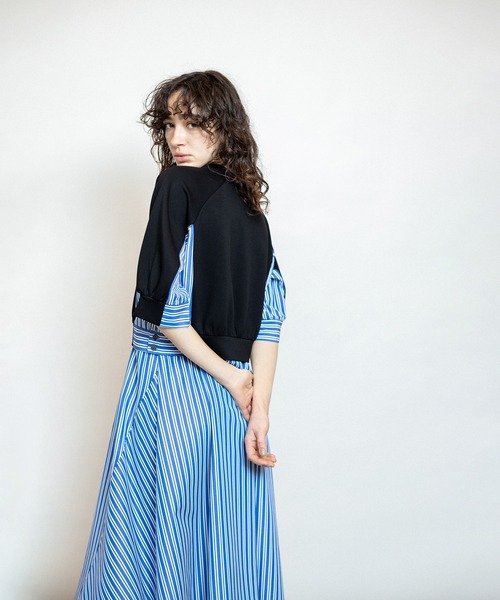 OSMOSIS（オズモーシス）の「ストライプ切替ワンピース（ワンピース・レディース・ブラック/アッシュグレー/ネイビー・ONE SIZE）」の18枚目の写真