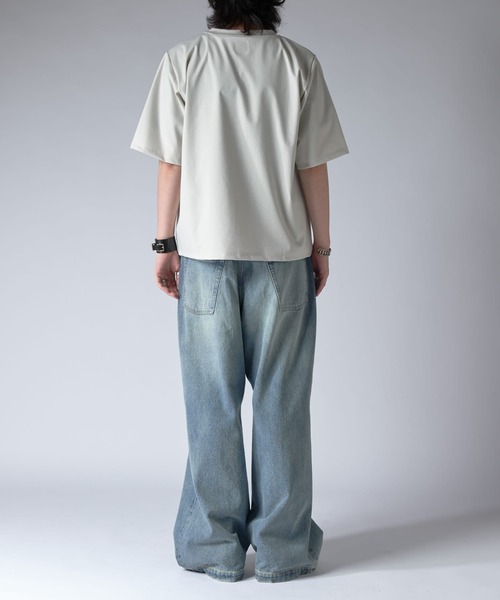 Lui's(ルイス)の「ノウルポケットT(Tシャツ/カットソー・メンズ・ベージュ/ホワイト/ブラック・S/M)」の11枚目の写真