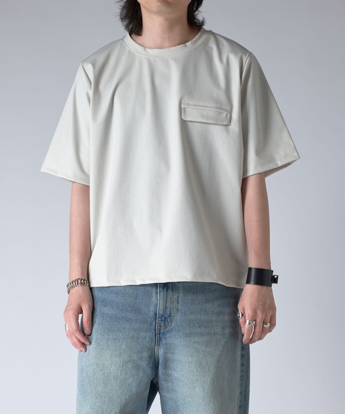 Lui's(ルイス)の「ノウルポケットT(Tシャツ/カットソー・メンズ・ベージュ/ホワイト/ブラック・S/M)」の6枚目の写真