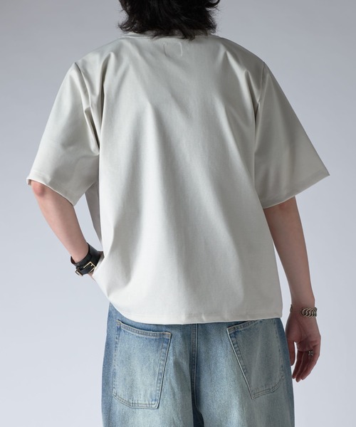 Lui's(ルイス)の「ノウルポケットT(Tシャツ/カットソー・メンズ・ベージュ/ホワイト/ブラック・S/M)」の8枚目の写真