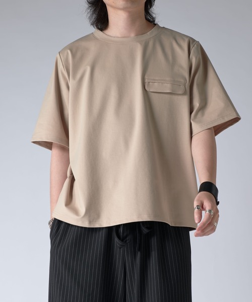 Lui's(ルイス)の「ノウルポケットT(Tシャツ/カットソー・メンズ・ベージュ/ホワイト/ブラック・S/M)」の22枚目の写真