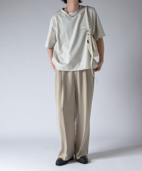 Lui's(ルイス)の「ノウルポケットT(Tシャツ/カットソー・メンズ・ベージュ/ホワイト/ブラック・S/M)」の12枚目の写真