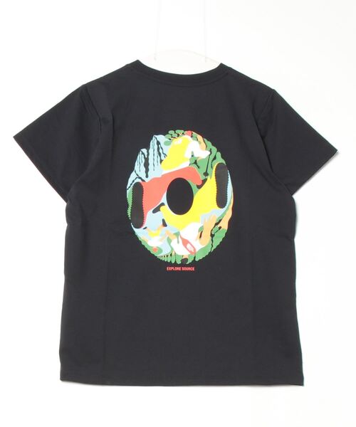 THE NORTH FACE(ザノースフェイス)の「ザ ノース フェイス THE NORTH FACE S/S ES Circulation Tee_ショートスリーブイーエスサーキュレーションティー(Tシャツ/カットソー・レディース・ホワイト/ブラック/グレー・S/M/L/XL)」の4枚目の写真