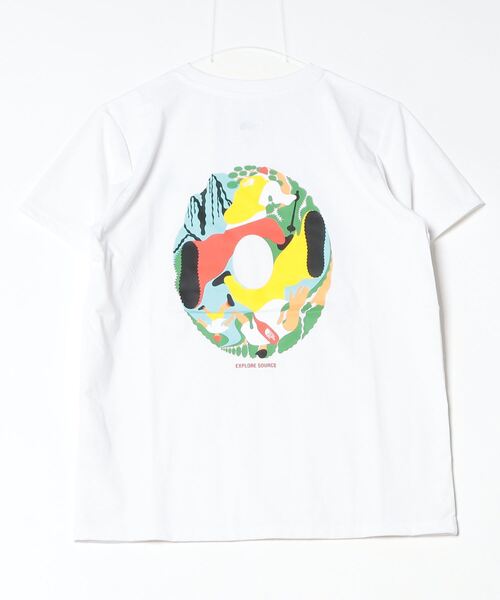 THE NORTH FACE(ザノースフェイス)の「ザ ノース フェイス THE NORTH FACE S/S ES Circulation Tee_ショートスリーブイーエスサーキュレーションティー(Tシャツ/カットソー・レディース・ホワイト/ブラック/グレー・S/M/L/XL)」の5枚目の写真