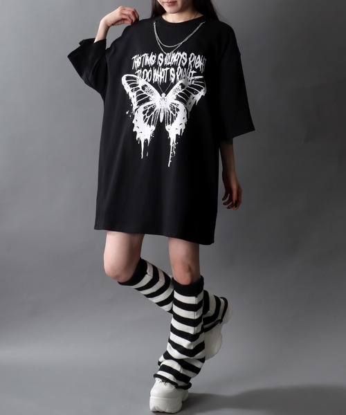 CONP 24SS「ビーチドリーム」スターネックレスバタフライTシャツ 魅惑のバタフライ ネックレス 蝶々 Silver925プラチナ／ゴールド