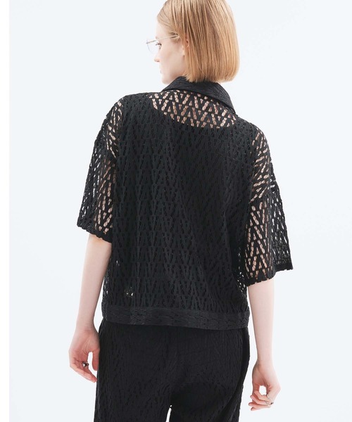 selle glant（セレグランテ）の「CORDLESS ZIP-UP SHIRT JACKET/コードレースジップアップシャツジャケット（シャツ/ブラウス・メンズ・ネイビー/オフホワイト/ブラック・LARGE/SMALL/MEDIUM）」の16枚目の写真