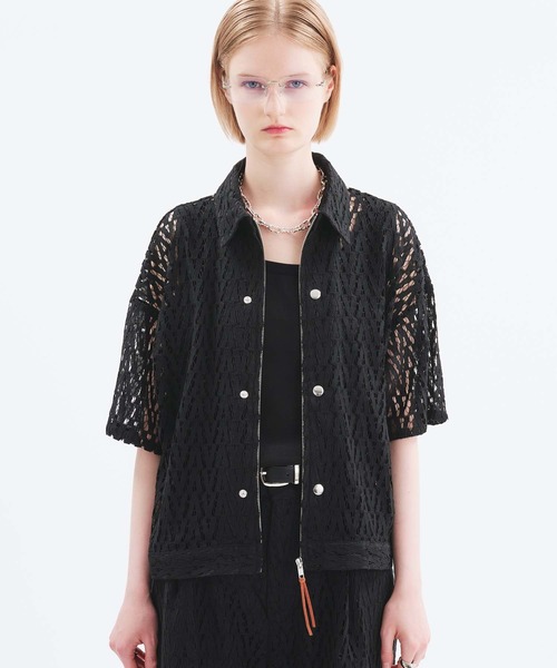 CORDLESS ZIP-UP SHIRT JACKET/コードレースジップアップシャツ