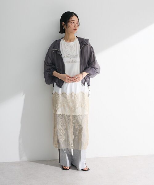 ELENCARE DUE（エレンカーレデュエ）の「・ELENCARE DUE シアーマウンテンパーカー（マウンテンパーカー・レディース・グリーン/チャコールグレー/オフホワイト/ブラック・FREE）」の5枚目の写真