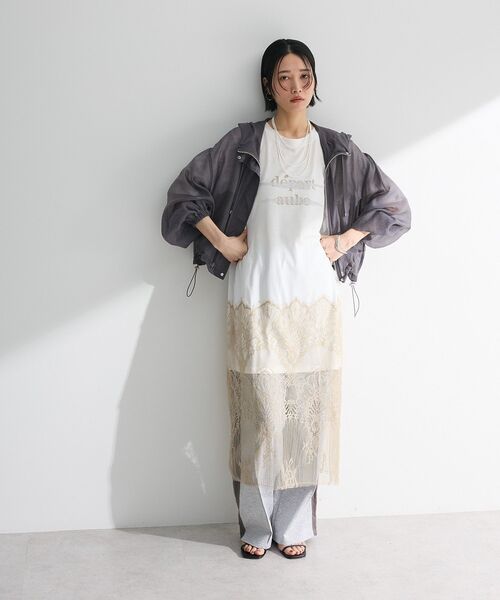 ELENCARE DUE（エレンカーレデュエ）の「・ELENCARE DUE シアーマウンテンパーカー（マウンテンパーカー・レディース・グリーン/チャコールグレー/オフホワイト/ブラック・FREE）」の6枚目の写真