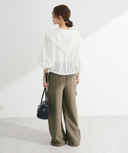 ELENCARE DUE（エレンカーレデュエ）の「・ELENCARE DUE シアーマウンテンパーカー（マウンテンパーカー・レディース・グリーン/チャコールグレー/オフホワイト/ブラック・FREE）」の13枚目の写真