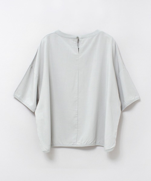 RNA-N（アールエヌエーエヌ）の「B2888 リブコンビヘムカーブプルオーバー（Tシャツ/カットソー・レディース・グレー/ブラック/グリーン・FREE）」の8枚目の写真