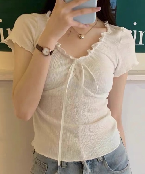 tocco closet ニット セーター 「ZOZO限定」リボンレース襟