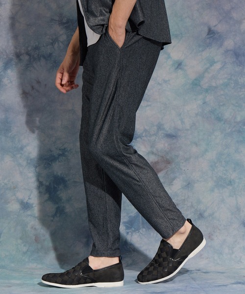HIDEAWAYS NICOLE(ハイダウェイニコル)の「メランジメッシュジョッパーズ風パンツ(その他パンツ・メンズ・チャコールグレー/ブラック/ネイビー/ブルーグリーン・SMALL/MEDIUM/LARGE/X-LARGE)」の2枚目の写真