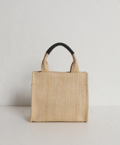 tocco closet（トッコ　クローゼット）の「ビックリボン付きパイピングペーパーバッグ（ハンドバッグ・レディース・モカ/ベージュ・M）」の10枚目の写真