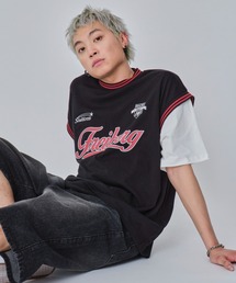 WEGO/フェイクタンクグラフィックT