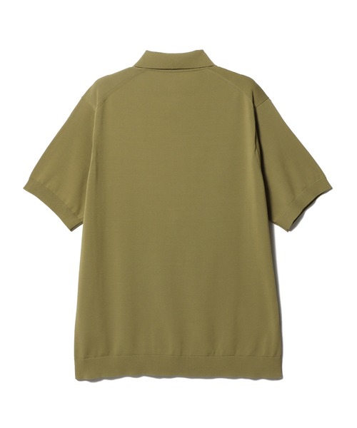 ESTNATION（エストネーション）の「ESTNATION / ウォッシャブル ニットポロシャツ（ポロシャツ・メンズ・ブラック/カーキ/オフホワイト/ネイビー・X-LARGE/MEDIUM/SMALL/LARGE）」の8枚目の写真