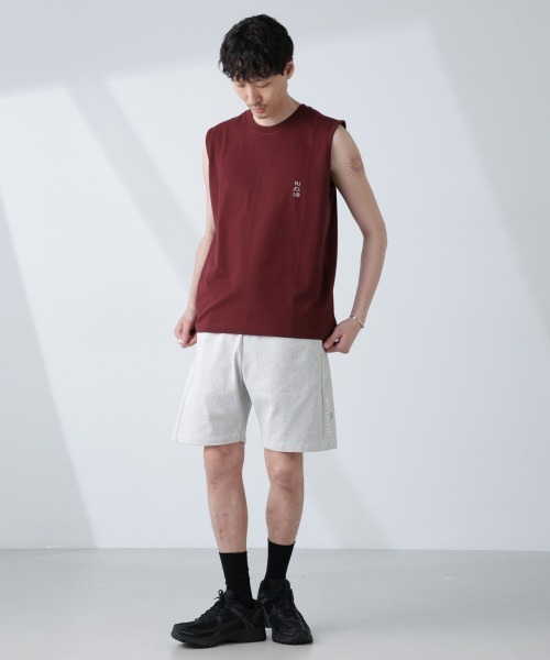 NANO universe（ナノユニバース）の「「NJ/CLUB」 ベーシック ノースリーブ（タンクトップ・メンズ・ブラック/ホワイト/ブラウン・L/M/S）」の8枚目の写真