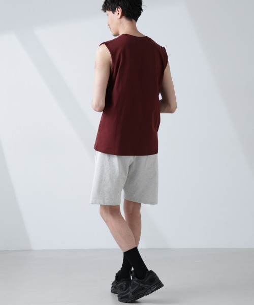 NANO universe（ナノユニバース）の「「NJ/CLUB」 ベーシック ノースリーブ（タンクトップ・メンズ・ブラック/ホワイト/ブラウン・L/M/S）」の10枚目の写真