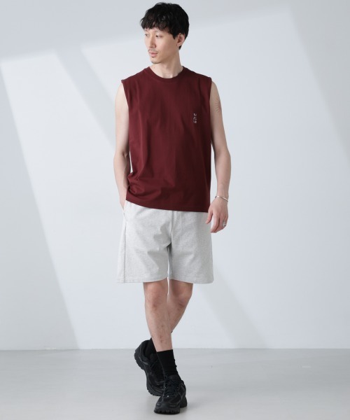 NANO universe（ナノユニバース）の「「NJ/CLUB」 ベーシック ノースリーブ（タンクトップ・メンズ・ブラック/ホワイト/ブラウン・L/M/S）」の7枚目の写真