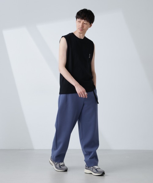 NANO universe（ナノユニバース）の「「NJ/CLUB」 ベーシック ノースリーブ（タンクトップ・メンズ・ブラック/ホワイト/ブラウン・L/M/S）」の15枚目の写真