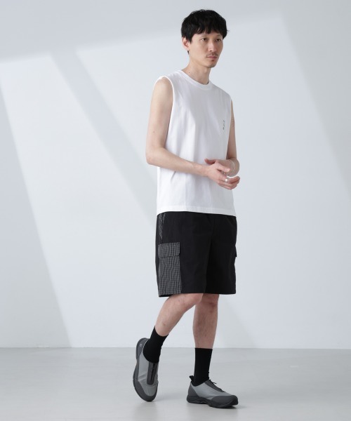 NANO universe（ナノユニバース）の「「NJ/CLUB」 ベーシック ノースリーブ（タンクトップ・メンズ・ブラック/ホワイト/ブラウン・L/M/S）」の22枚目の写真