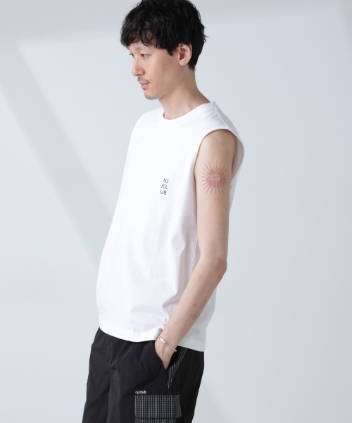 NANO universe（ナノユニバース）の「「NJ/CLUB」 ベーシック ノースリーブ（タンクトップ・メンズ・ブラック/ホワイト/ブラウン・L/M/S）」の18枚目の写真
