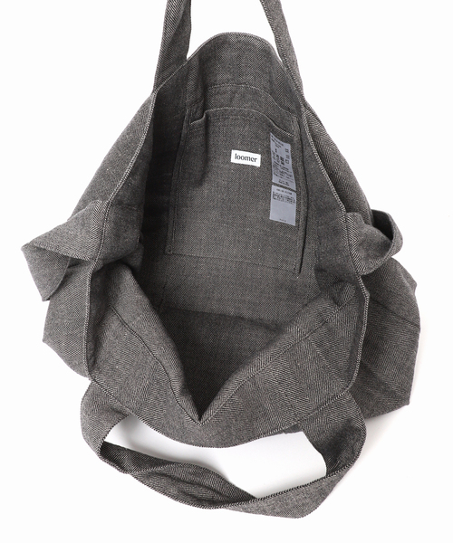 loomer LINEN CANVAS BAG BODER リネンバッグ リネンLOOMER LINEN CANVAS BAG BODER