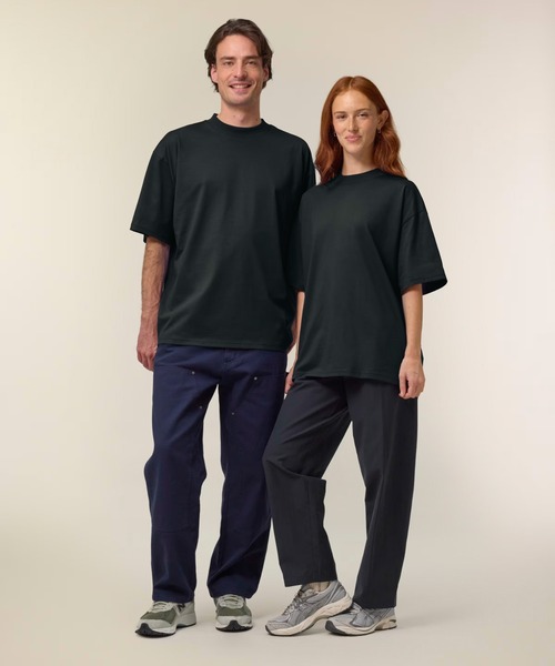 THRIFTY LOOK(スリフティールック)の「Stanley/Stella / スタンレーステラ Blaster 2.0 (SATU020) オーガニックコットン 無地 ミディアムウェイト オーバーサイズ Tシャツ(Tシャツ/カットソー・メンズ・オリーブ/ブラック/ホワイト/オリーブドラブ/ナチュラル・LARGE/X-LARGE/MEDIUM)」の2枚目の写真