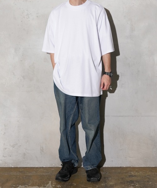 THRIFTY LOOK(スリフティールック)の「Stanley/Stella / スタンレーステラ Blaster 2.0 (SATU020) オーガニックコットン 無地 ミディアムウェイト オーバーサイズ Tシャツ(Tシャツ/カットソー・メンズ・オリーブ/ブラック/ホワイト/オリーブドラブ/ナチュラル・LARGE/X-LARGE/MEDIUM)」の12枚目の写真