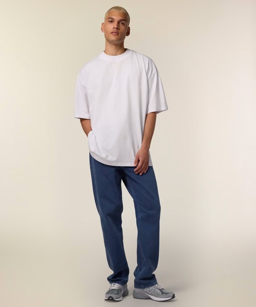 THRIFTY LOOK(スリフティールック)の「Stanley/Stella / スタンレーステラ Blaster 2.0 (SATU020) オーガニックコットン 無地 ミディアムウェイト オーバーサイズ Tシャツ(Tシャツ/カットソー・メンズ・オリーブ/ブラック/ホワイト/オリーブドラブ/ナチュラル・LARGE/X-LARGE/MEDIUM)」の6枚目の写真