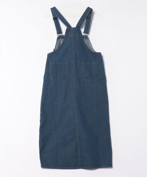 urge:(アージコロン )の「【URGE:】デニム ロング丈 オーバーオール ワンピース(ジャンパースカート・レディース・ネイビー・X-LARGE/LARGE/MEDIUM/SMALL)」の6枚目の写真