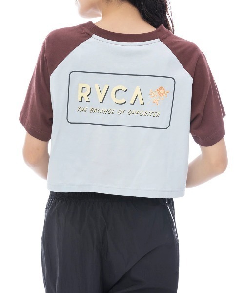 RVCA(ルーカ)の「【RVCA/ルーカ】25SS OLD WAYS CROPPED SS TEE/半袖ショート丈Tシャツ(Tシャツ/カットソー・レディース・ライトブルー/ブラウン/ホワイト・MEDIUM/SMALL/LARGE)」の6枚目の写真