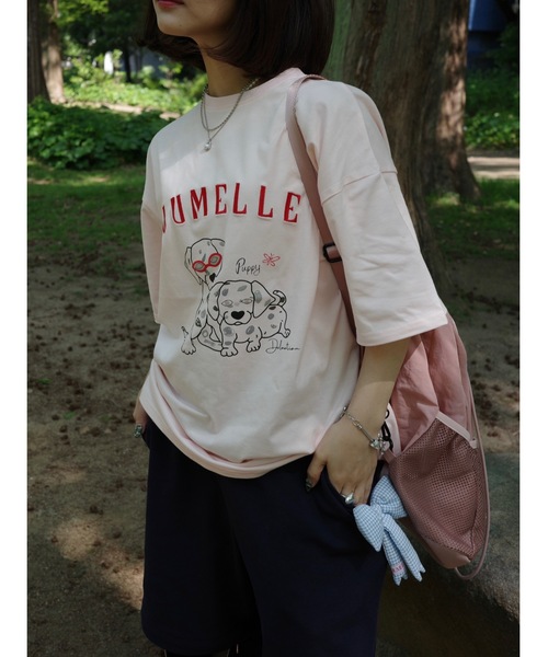 JUMELLE(ジュメロ)の「JM dog T(Tシャツ/カットソー・レディース・ホワイト/ピンク・FREE)」の18枚目の写真