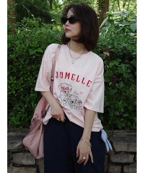 JUMELLE(ジュメロ)の「JM dog T(Tシャツ/カットソー・レディース・ホワイト/ピンク・FREE)」の17枚目の写真