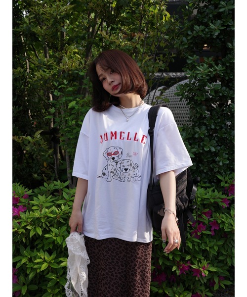 JUMELLE(ジュメロ)の「JM dog T(Tシャツ/カットソー・レディース・ホワイト/ピンク・FREE)」の20枚目の写真