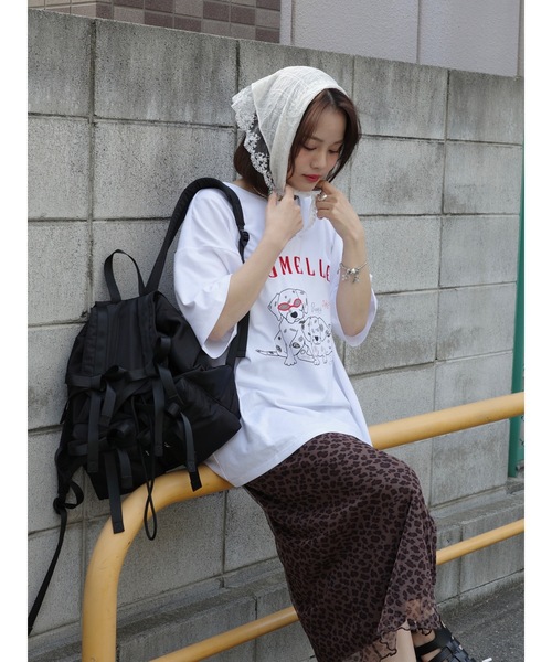 JUMELLE(ジュメロ)の「JM dog T(Tシャツ/カットソー・レディース・ホワイト/ピンク・FREE)」の19枚目の写真