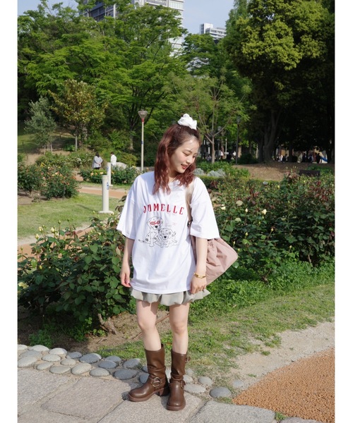 JUMELLE(ジュメロ)の「JM dog T(Tシャツ/カットソー・レディース・ホワイト/ピンク・FREE)」の11枚目の写真