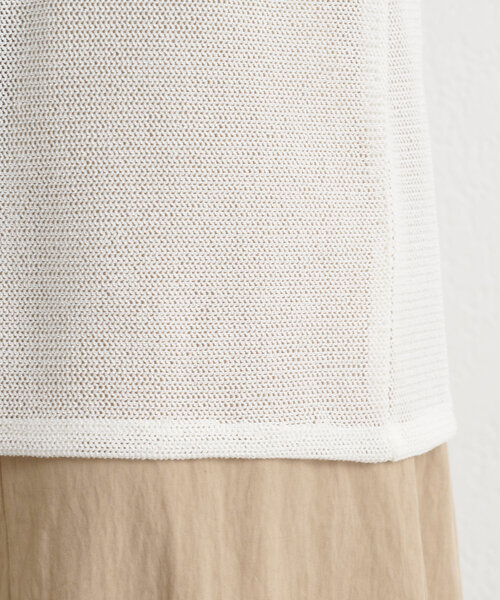 Omekashi(オメカシ)の「2WAYメッシュカーディガン(Tシャツ/カットソー・レディース・オフホワイト/ブラック/ライトグレー/ブラック系その他・FREE)」の17枚目の写真