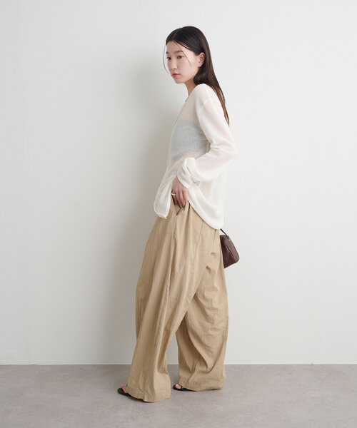 Omekashi(オメカシ)の「2WAYメッシュカーディガン(Tシャツ/カットソー・レディース・オフホワイト/ブラック/ライトグレー/ブラック系その他・FREE)」の22枚目の写真