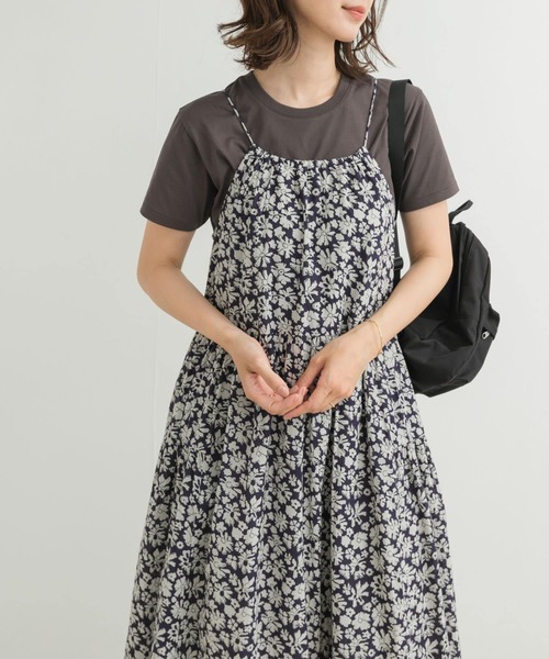 URBAN RESEARCH DOORS（アーバンリサーチドアーズ）の「コットンフラワーキャミワンピース（ワンピース・レディース・グレー系その他/ネイビー・MEDIUM）」の18枚目の写真