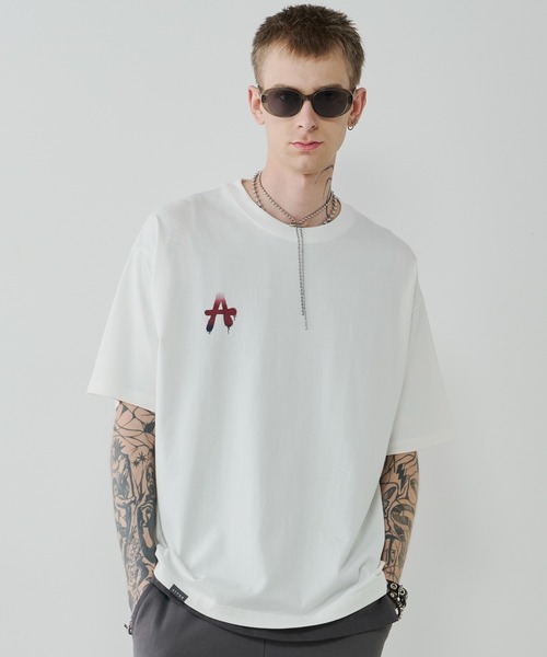 AIVER(アイバー)の「AIVER AグラデーションS/S TEE(Tシャツ/カットソー・メンズ・ホワイト/ブラック/チャコールグレー/アッシュグレー・SMALL/MEDIUM/LARGE)」の5枚目の写真