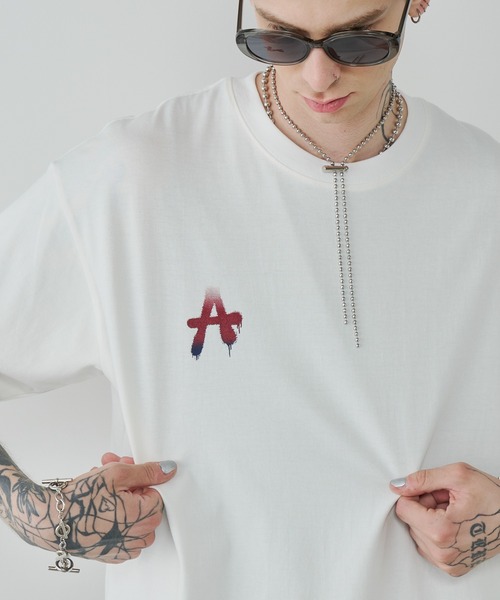 AIVER(アイバー)の「AIVER AグラデーションS/S TEE(Tシャツ/カットソー・メンズ・ホワイト/ブラック/チャコールグレー/アッシュグレー・SMALL/MEDIUM/LARGE)」の7枚目の写真