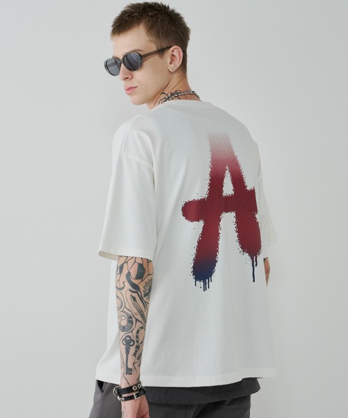 AIVER(アイバー)の「AIVER AグラデーションS/S TEE(Tシャツ/カットソー・メンズ・ホワイト/ブラック/チャコールグレー/アッシュグレー・SMALL/MEDIUM/LARGE)」の9枚目の写真