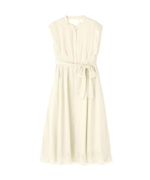 NATURAL BEAUTY BASIC シャドーストライプフレアワンピース セール】◇シャドーストライプフレアワンピース（ワンピース
