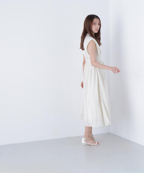 ◇シャドーストライプフレアワンピース（ワンピース）｜NATURAL