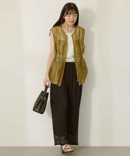 AMERICAN HOLIC（アメリカンホリック）の「シアードロストWポケットベスト（ベスト・レディース・ブラック/オリーブ・FREE）」の3枚目の写真