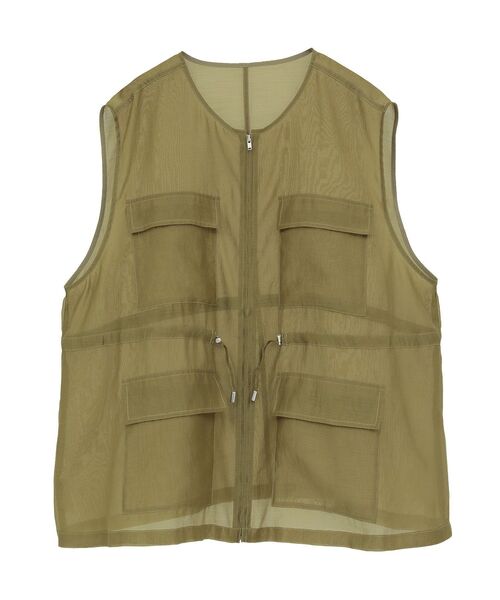 AMERICAN HOLIC（アメリカンホリック）の「シアードロストWポケットベスト（ベスト・レディース・ブラック/オリーブ・FREE）」の5枚目の写真