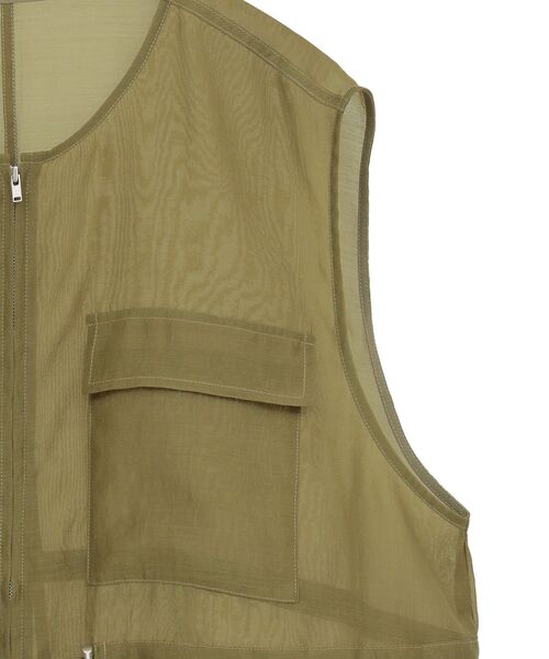 AMERICAN HOLIC（アメリカンホリック）の「シアードロストWポケットベスト（ベスト・レディース・ブラック/オリーブ・FREE）」の9枚目の写真