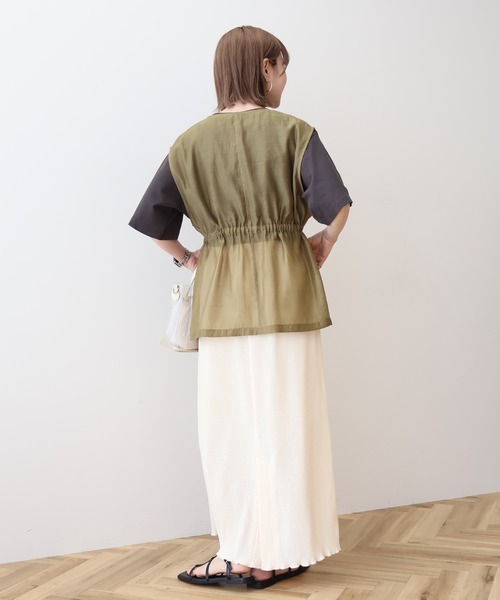 AMERICAN HOLIC（アメリカンホリック）の「シアードロストWポケットベスト（ベスト・レディース・ブラック/オリーブ・FREE）」の22枚目の写真